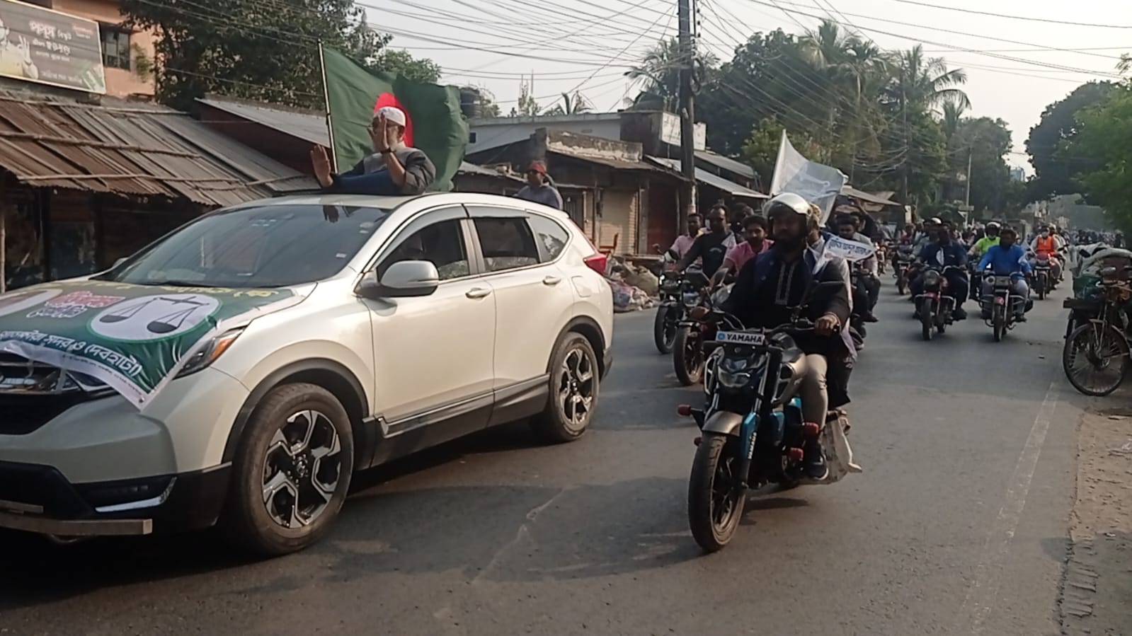 সাতক্ষীরায় জামায়াত প্রার্থীর শোডাউনে বাইকের ধাক্কায় বৃদ্ধ নিহত