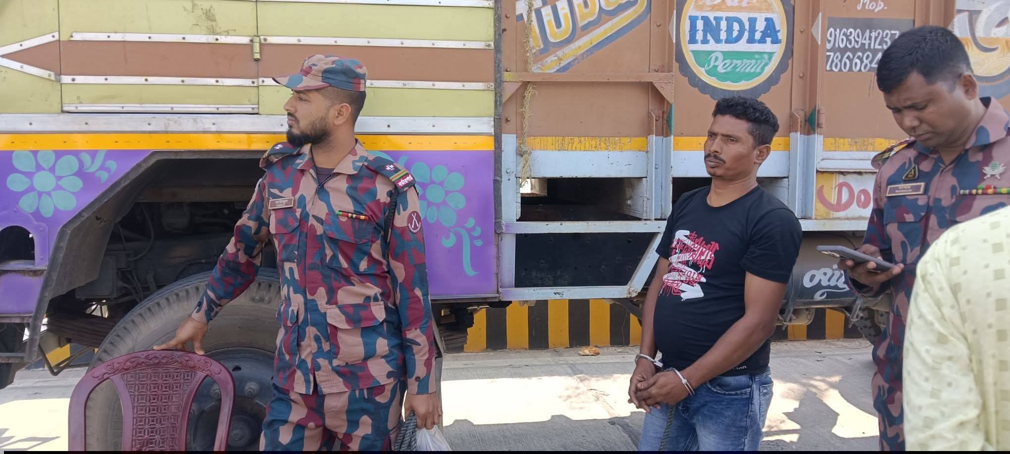 বেনাপোল নেশা জাতীয় ট্যাবলেটসহ ভারতীয় ট্রাক চালক আটক।