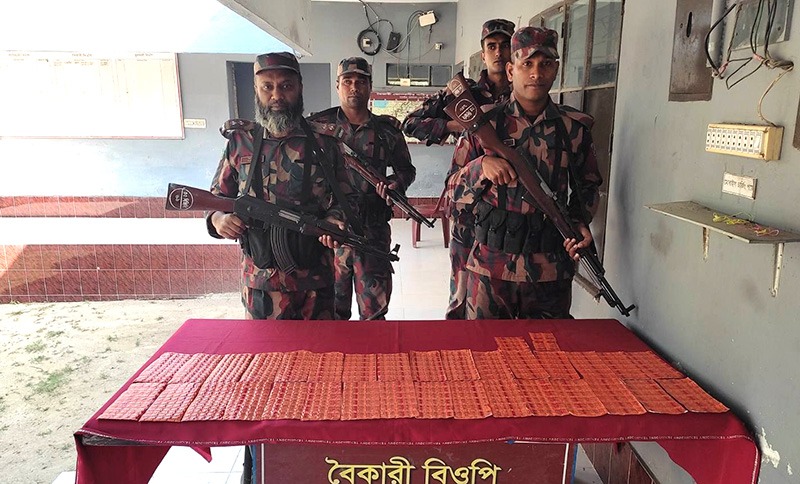 সাতক্ষীরায় ৩৩ বিজিবির অভিযানে প্রায় দুই লক্ষ টাকার ভারতীয় মালামাল জব্দ