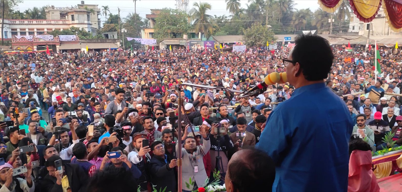 তালাকে পৌরসভা ও পাটকেলঘাটা কে উপজেলায় রূপান্তরিত করব: পাটকেলঘাটায় ধানের শীষের প্রার্থী হাবিব
