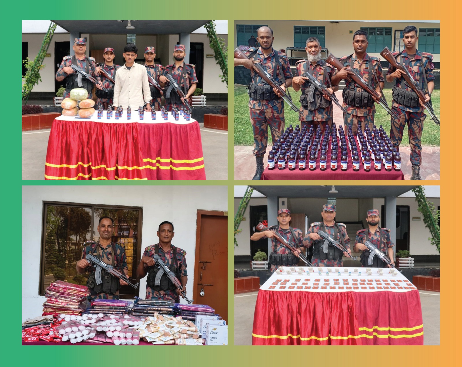 যশোর ব্যাটালিয়ন ৪৯ বিজিবির অভিযানে ভারতীয় পণ্য উদ্ধার আটক ১।