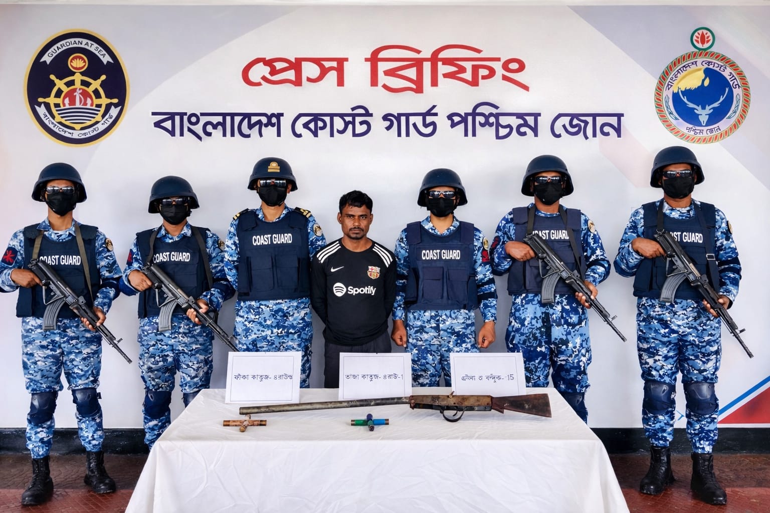 সুন্দরবনে অভিযান: অস্ত্র উদ্ধার, আটক ডাকাত সদস্য