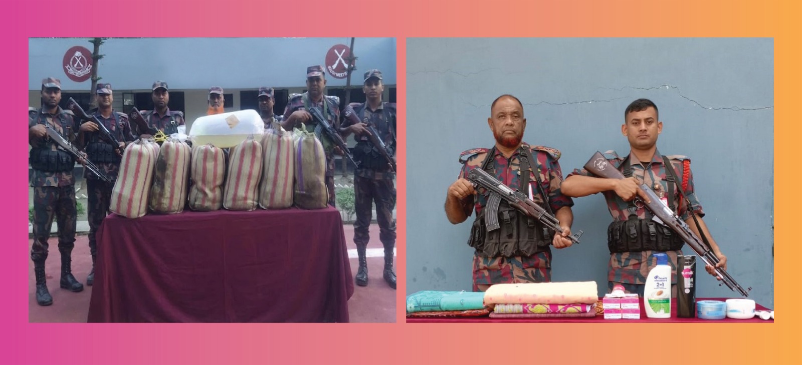 যশোর ব্যাটালিয়ন ৪৯ বিজিবির অভিযানে পাঁচ লক্ষ তেরো হাজার টাকার ভারতীয় পণ্য আটক।