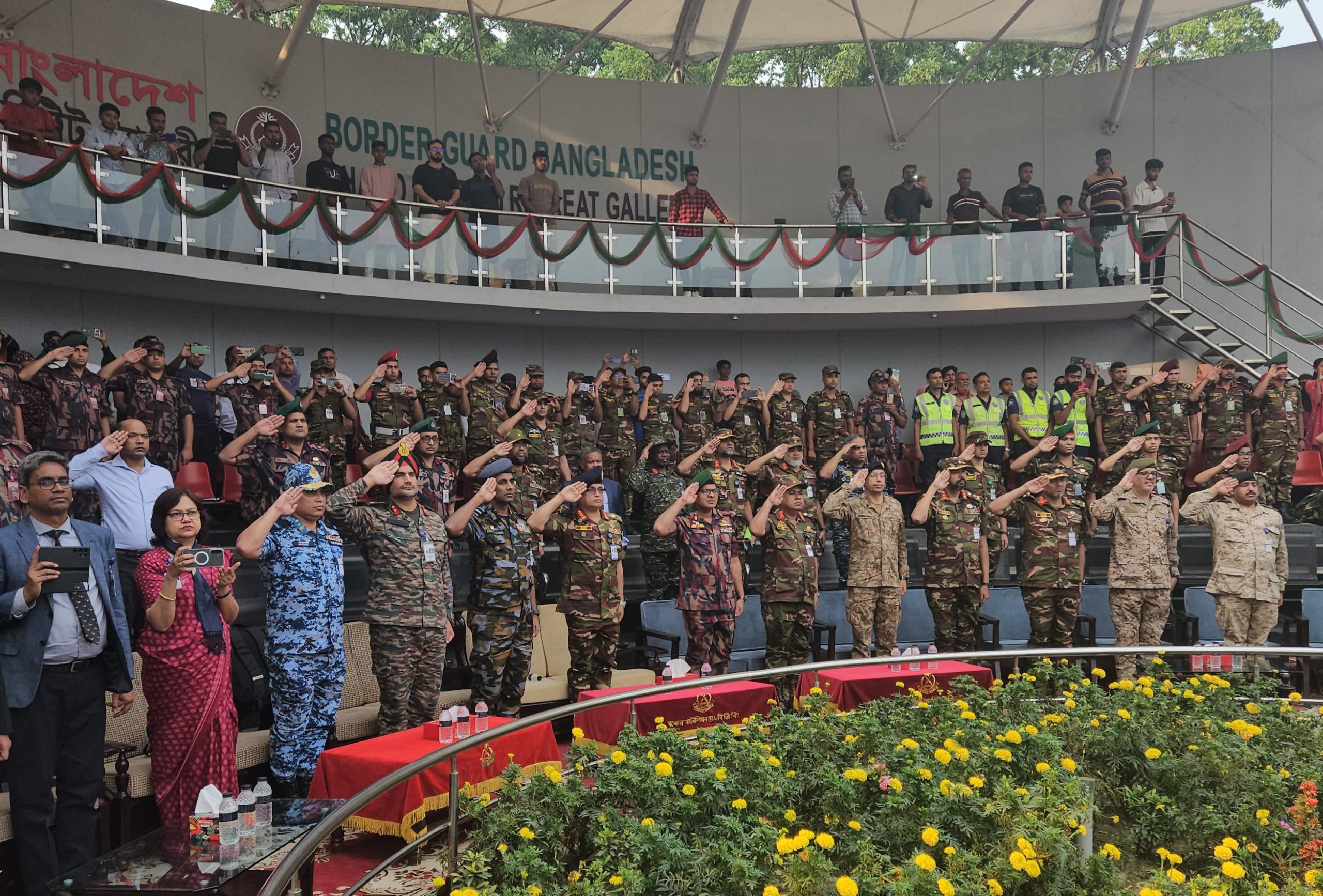ন্যাশনাল ডিফেন্স কোর্স এনডিসি দলের বেনাপোল পরিদর্শন।