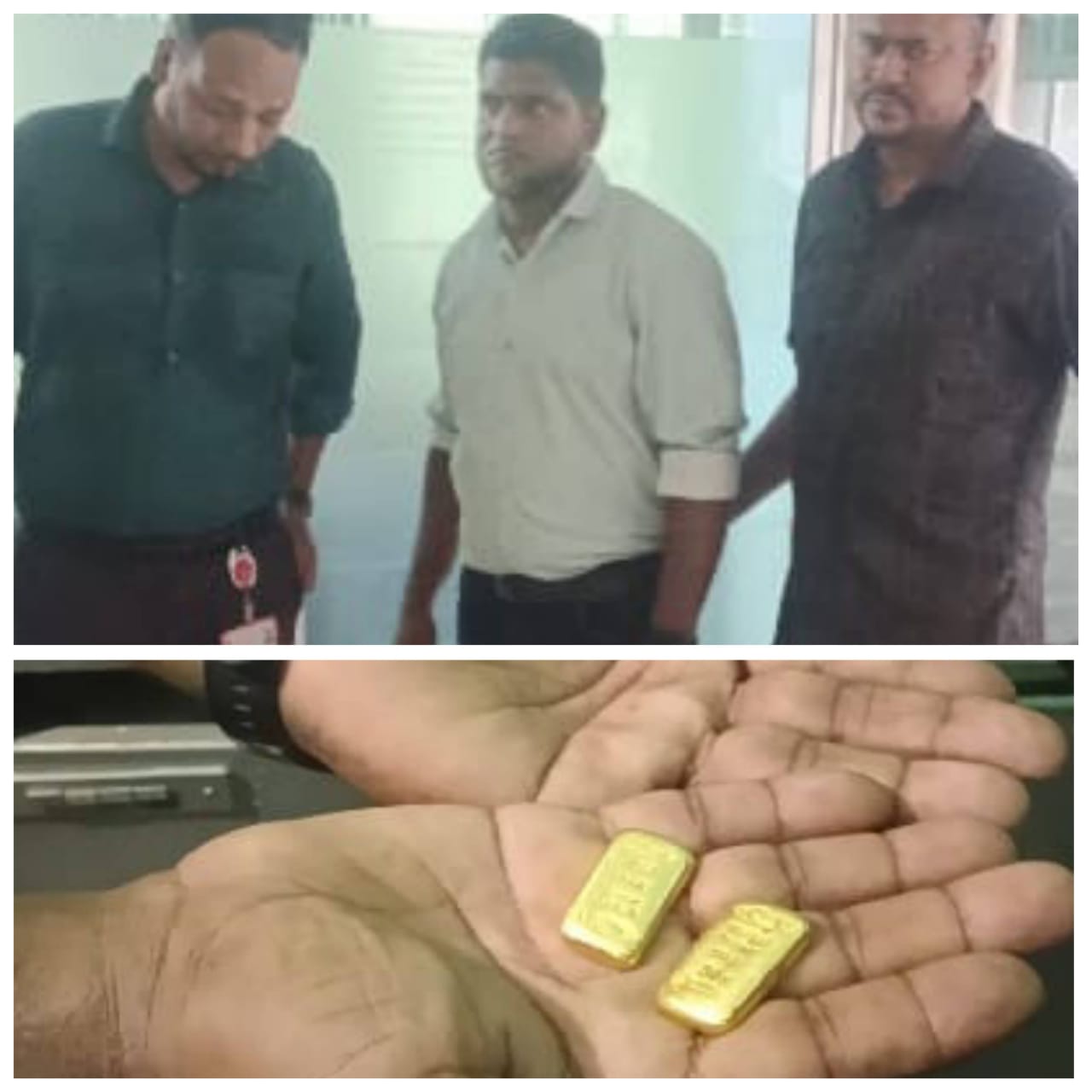 ভারতে পাচারের সময় বেনাপোল কাস্টমসে স্বর্নবারসহ পাসপোর্টধারী আটক।