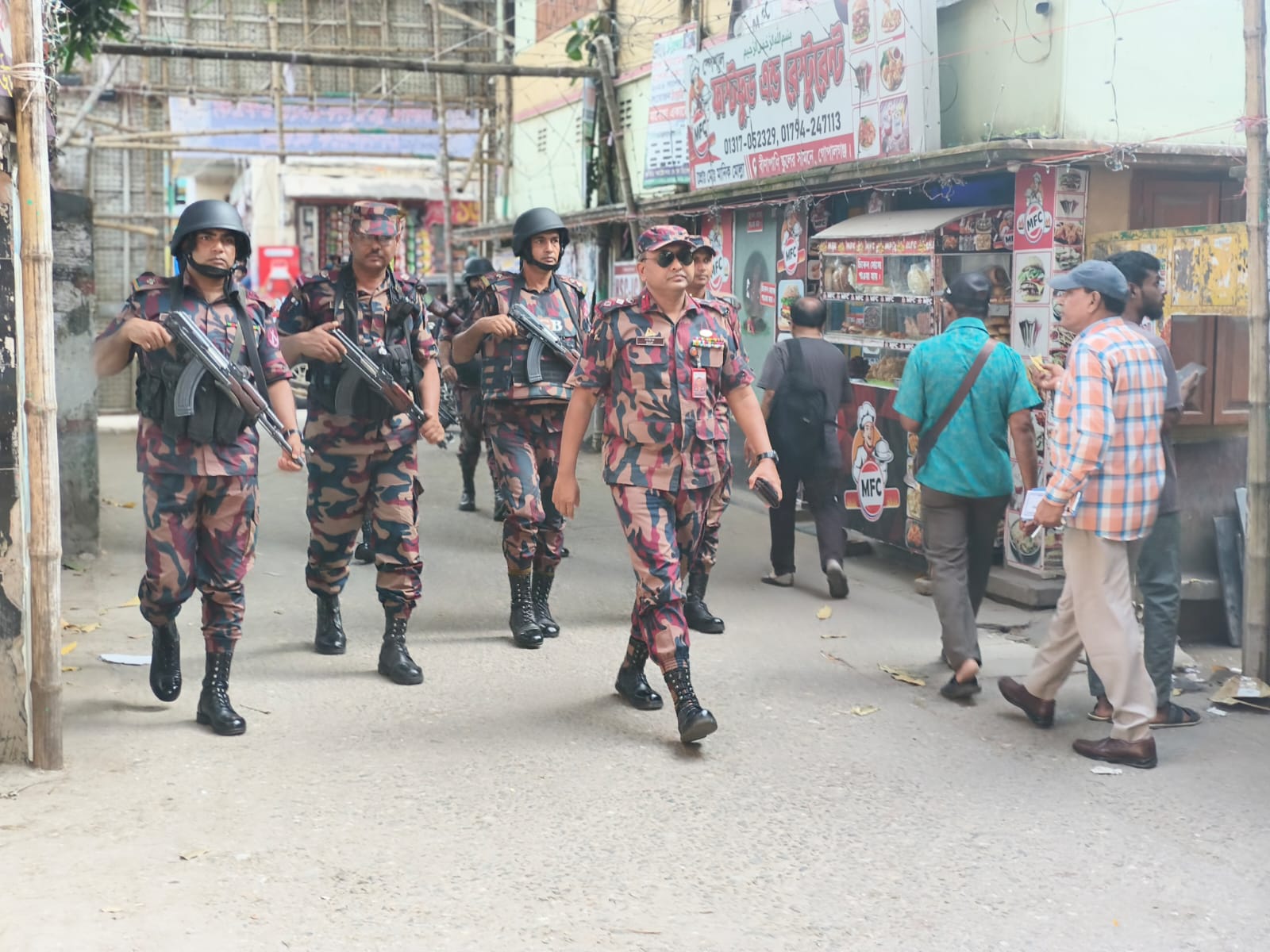 শারদীয় দুর্গোৎসব উপলক্ষে নিরাপত্তা দায়িত্ব সফলভাবে শেষ করেছে বিজিবি।